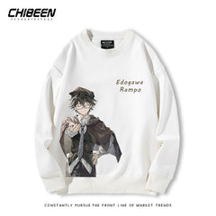 Unisex Anime Round Neck Cotton Sweatshirt