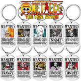 Luffy Wanted Dog Tag Keychain