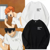 Unisex Hinata Pattern Printed Sweatshirt
