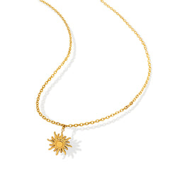 Luxury Clavicle Chain Sun Pendant Necklace