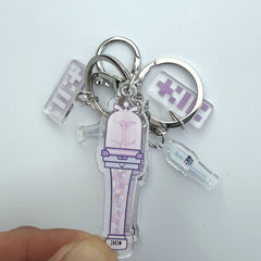 Acrylic KPOP Lightstick Keychain Pendant