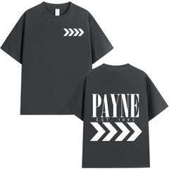 Unisex Liam Letter Print Crew Neck T-Shirt