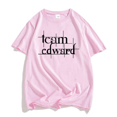Casual Twilight Team Edward Print T-Shirt