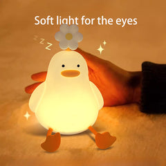 Adorable Cottagecore LED Squishy Duck Lamp