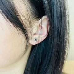 Kpop Compass Stud Earrings