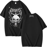 Evil Foxi.ny Print Short-sleeved Cotton T-shirt