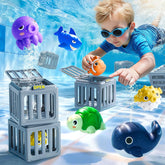 Diving Pool Toys - Rescue Sea Animals Cage Set