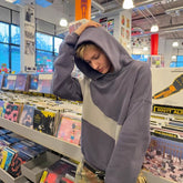 Martin Inspired Color Block Pullover Hoodie