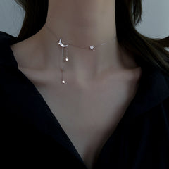 Moon and Stars Necklace