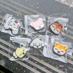 Cartoon Mobile Phone Airbag Retractable Bracket