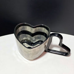 Heart-Shaped Ceramic Mugs