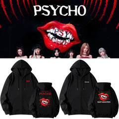 Unisex BM PSYCHO Zipper Hoodie Jacket