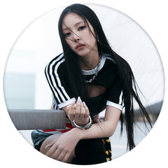 KPOP "MY EYES OPEN VVIDE" Badge Keychain Pendant