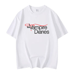 Unisex TVD Printed Loose Crew Neck T-Shirt