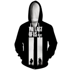 Men's Game Digital Print Zipper Loose Hoodie