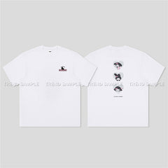 BP MELODY Pattern Print Short-sleeved T-shirt