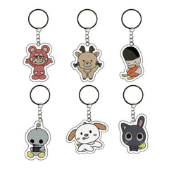 KPOP Acrylic Keychain Pendant 6pcs