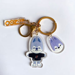 Kpop Cartoon Acrylic Double-sided Keychain