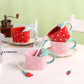 Strawberry and leaf Mug