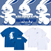 NJZ Rabbit Print Short-sleeved T-shirt