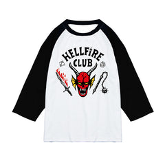 Unisex Hellfire Club Print Cosplay Cotton T-shirt