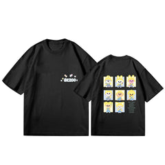Cute Kpop Cartoon Short-sleeved T-shirt