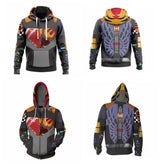 Unisex Comic Digital Printed Loose Hoodie