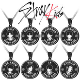 KPOP Stainless Steel Plated Black Necklace