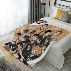Hinata Anime Pattern Nap Blanket