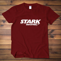 Unisex Stark Industries Print Loose Short-sleeved T-shirt