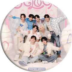 SKZ Tinplate Badge Round Mirror Keychain