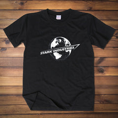 Unisex Stark Industries Round Neck Loose T-shirt