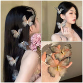 Double-layer Mesh Butterfly Hairpin