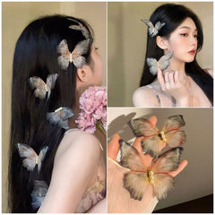 Double-layer Mesh Butterfly Hairpin