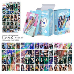 124PCS NJZ Laser Photocard Sticker Collection