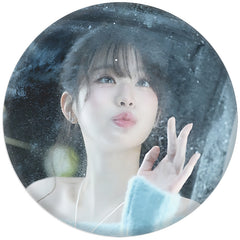 KPOP "LOVED IVE BEHIND" Badge Mirror Keychain