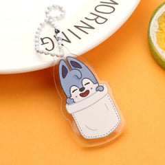 Skz Cartoon Acrylic Bead Chain Pendant Set