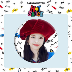 "HOT SAUCE" Badge Mirror Keychain