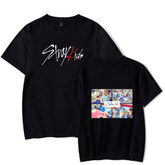 SKZ Pattern Print Short-sleeved T-shirt