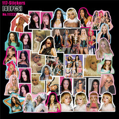 40PCS KATSEYE Album Pinkyup Stickers