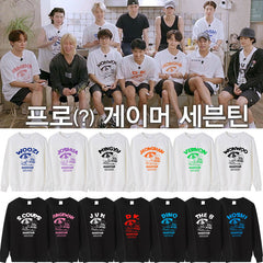 Kpop Graphic Printed Round Neck Sweatshirt