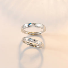 Sun and Moon Couple Ring