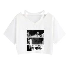 Women's Anime Graphic Cropped Top