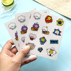 KPOP Cartoon PVC Waterproof Stickers