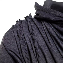 Men's Long-sleeved Hooded Pullover T-shirt