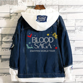 EN- BLOOD SAGA Tour Hooded Denim Jacket