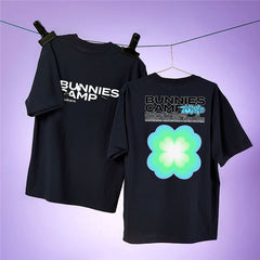 NJZ Bunnies Camp Print T-shirt Top