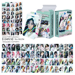 124PCS NOT CUTE ANYMORE Album Flash Photocard Stickers