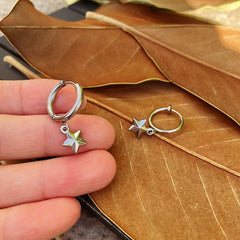 Hyunjin Star Stud Earrings Titanium Steel
