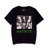 KATSEYE Group Printed Cotton Short-sleeved T-shirt